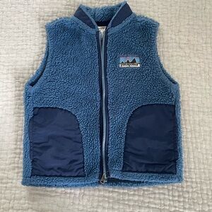 Patagonia Kids Fleece Vest in Blue